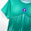 19780 Kinder Mädchen Prinzessin Aufdruck Kurzarm Rundhals T-Shirt Oberteil Shorts Sets