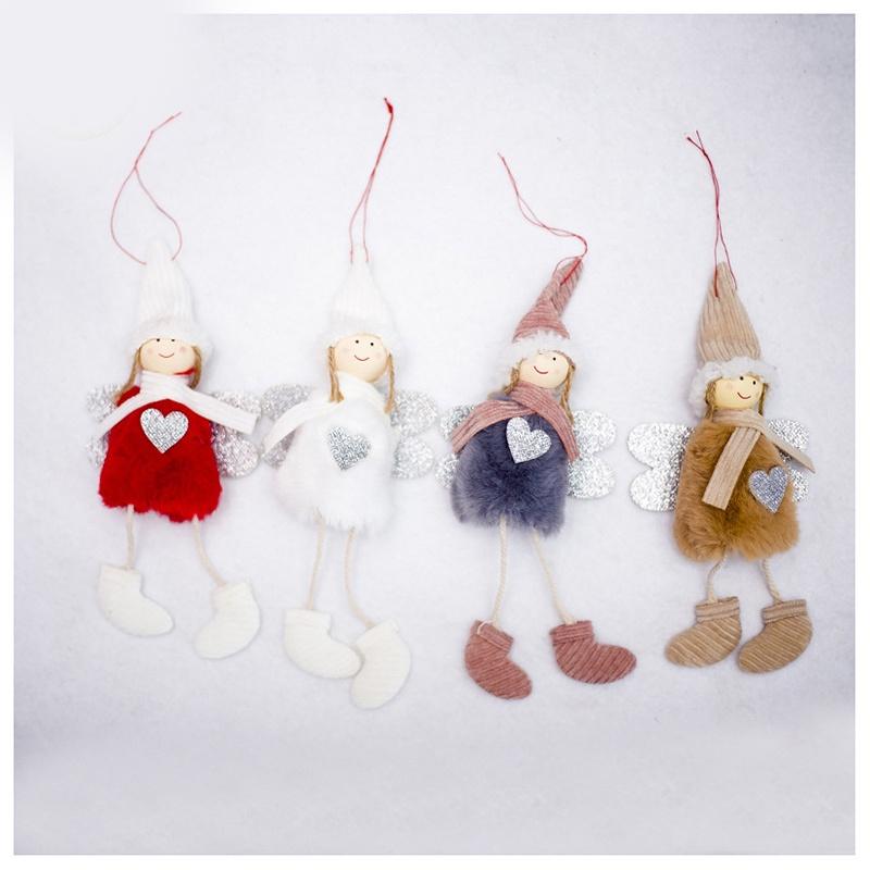 Adorable Christmas Angel Plush Doll Pendant With Charming Creative Design