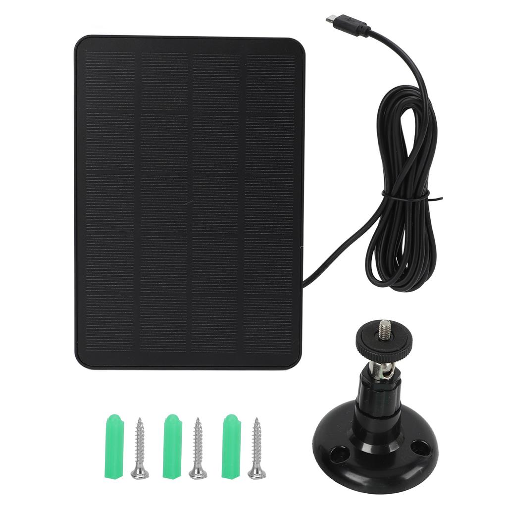 Solar Panel Charger 4W 5V High Conversion Rate Portable Outdoor Waterproof Solar Panel for Low Power Appliances