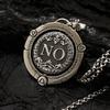 Rotating Decision Coin Necklace Vintage Copper Jewelry Adjustable Clavicle Chain Accessory For Men And Women