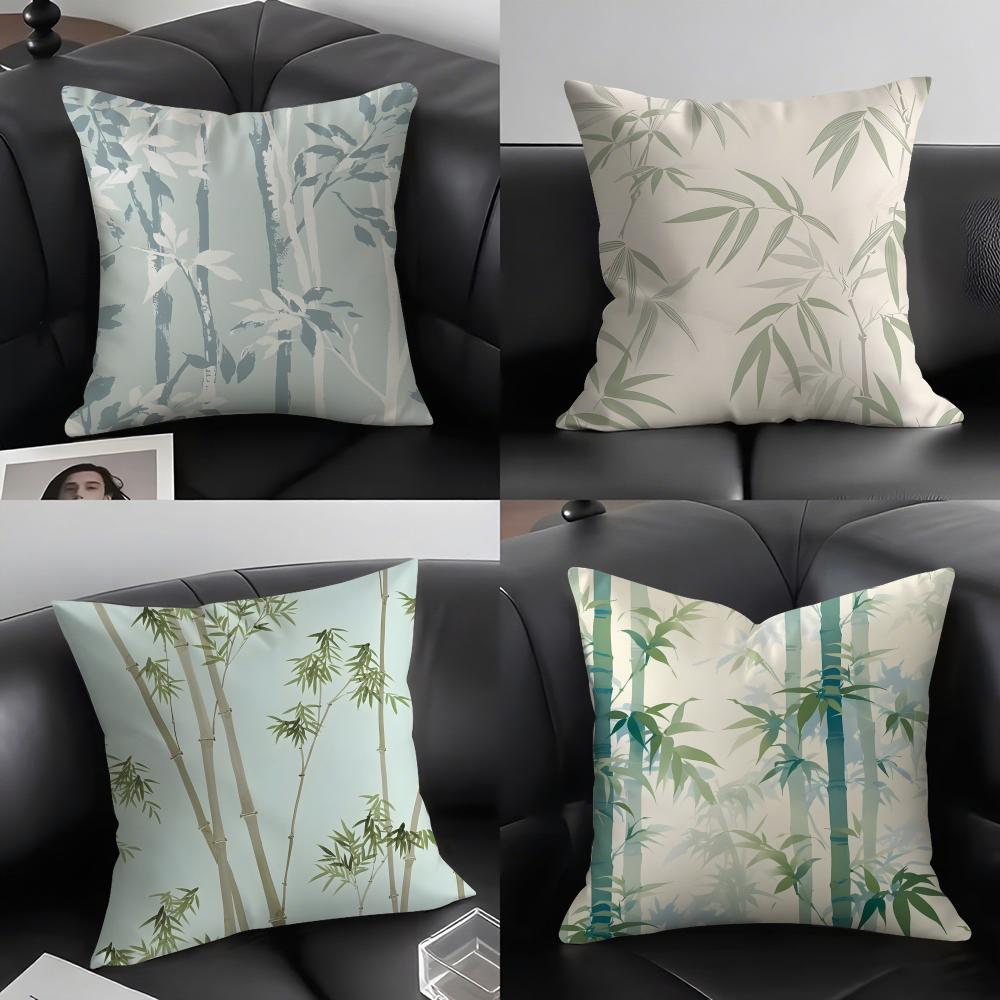 Bamboo Luxury Cushion Cover Pillowcase Ultra Soft Skin Friendly Fabric Cloud Like Comfort & Concealed Zipper