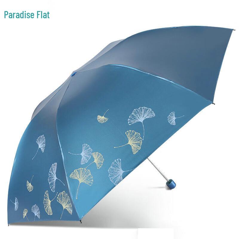 Paradise Tri-Fold Total Blackout UV Sun and Rain Umbrella