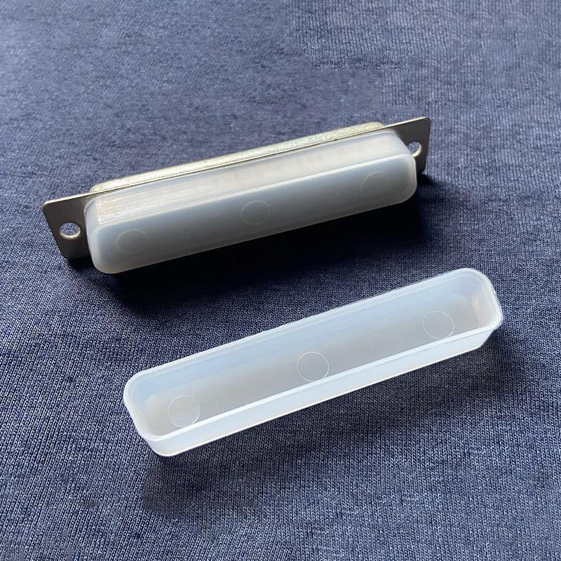 100Pcs DB9/15/25 Dust Caps Transparent VGA Serial Parallel Port Protective Plugs for Computer Interface Protection