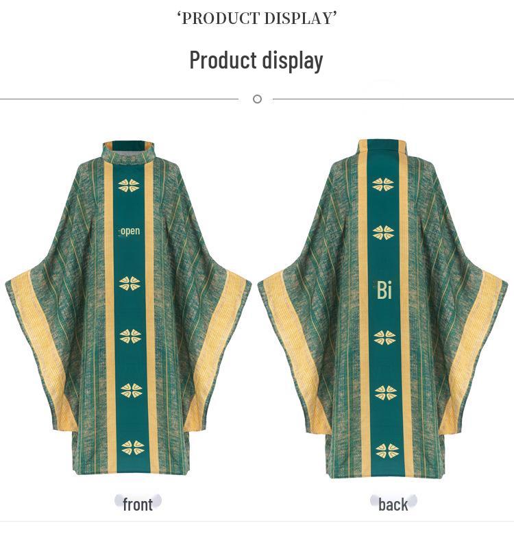 Retro Unisex Lapel Batwing Sleeve Costume Robe for Halloween Performance