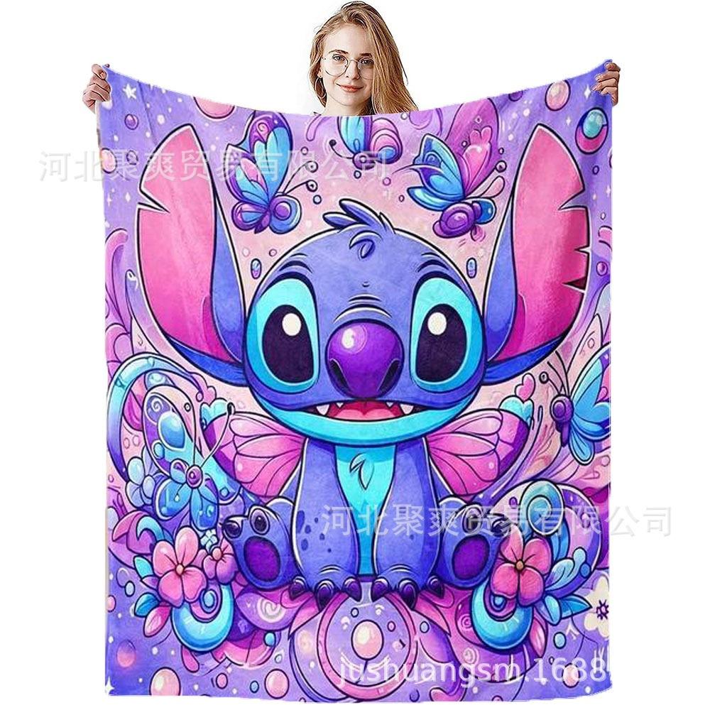 Stitch Flannel Blanket Star Baby Blanket Air Conditioning Blanket Nap Blanket Flannel Blanket Cross Border