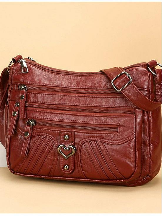 Borsa a Tracolla Grande Capacità in Morbida Pelle da Donna 2025 - Multitasche, Pratica, Borsa a Spalla Casual per Madri di Mezza Età
