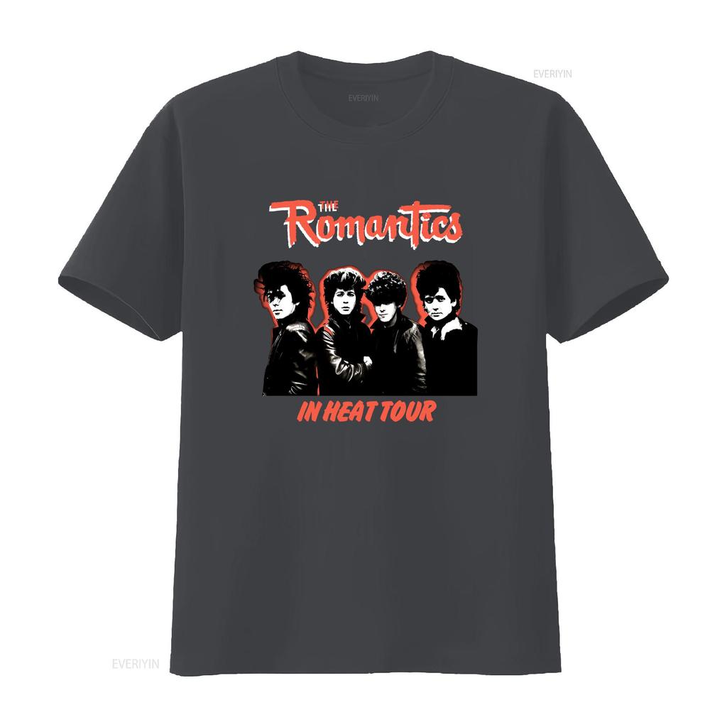 80s Retro The Romantics In Heat Tour New Wave Band T Shirt Vintage Washed Stretched Designer Clothes Fashion