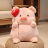 New 30-55Cm Cute Cartoon Angel Pig Plush Toys Lovely Fat Piggy Stuffed Doll Red Heart For Girls Lovers Valentine'S Day Gifts