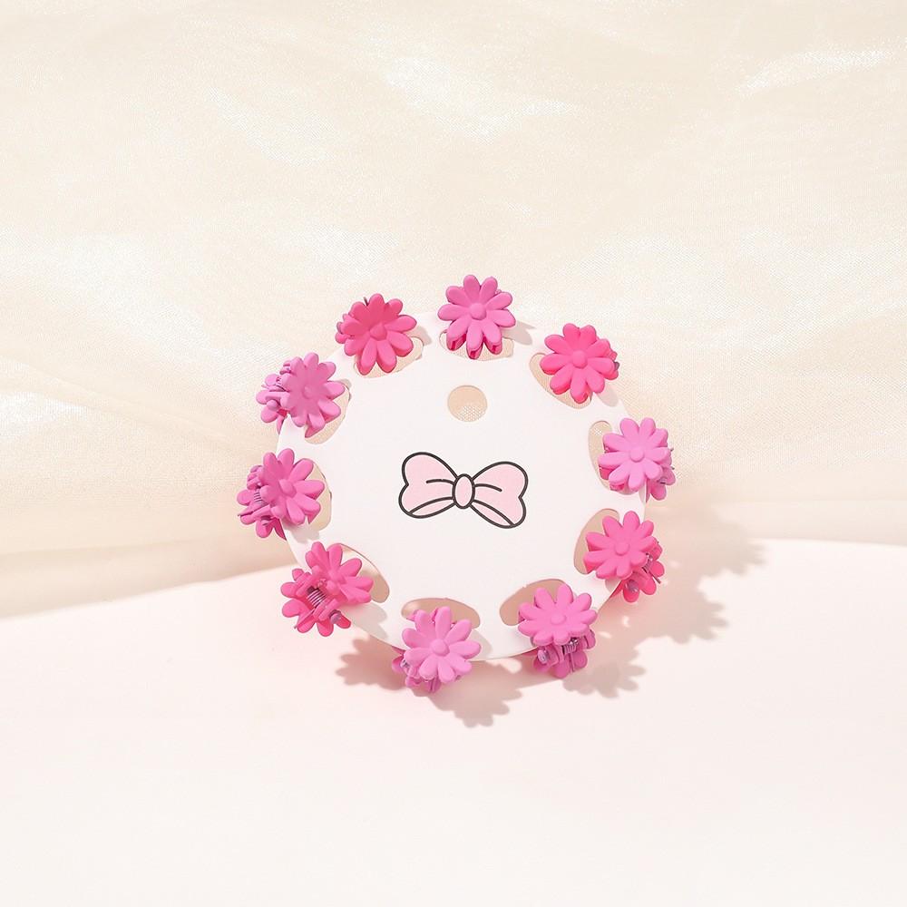 10 Pcs/set Cute Flower Stars Small Hair Claws for Girls Kids Hair Pins Colorful Hair Clips Crabs Fashion Hair Accessories