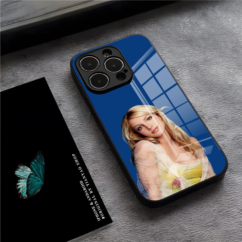 Britney Spears Phone Case For IPhone 17 Pro Max 15 Pro 16 14 Plus 12 13 Mini 11 Pro Shockproof Glass Cover