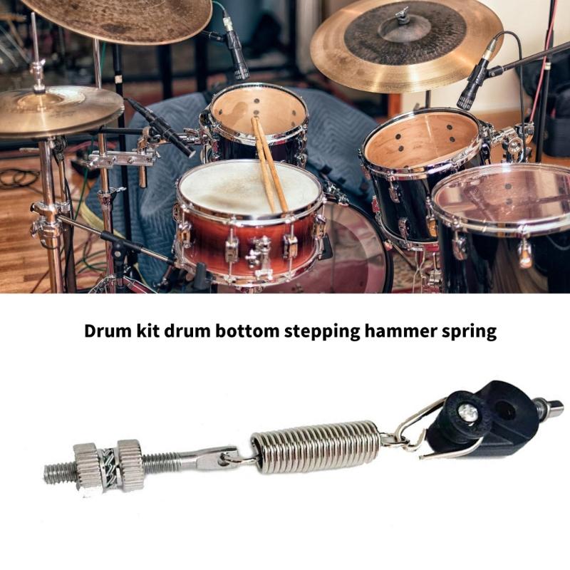 Bass Drum Pedal Spring Tension Assembly Drum Pedal Spring Hook With Great Elasticity for Smooth And Consistent Play