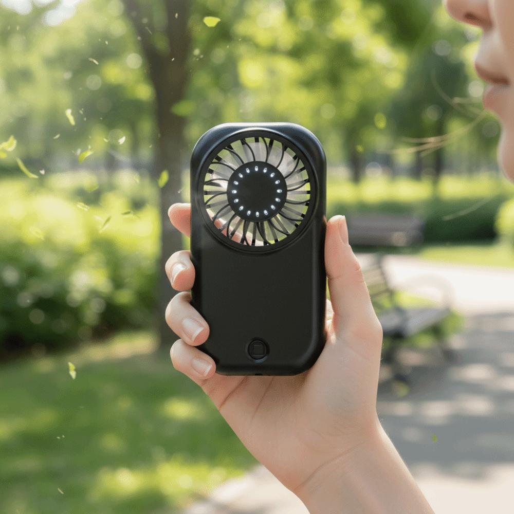 5-Speed Wind Portable Handheld Fan 1200mAh Battery Small Fan High-speed Fan  Handheld Operation