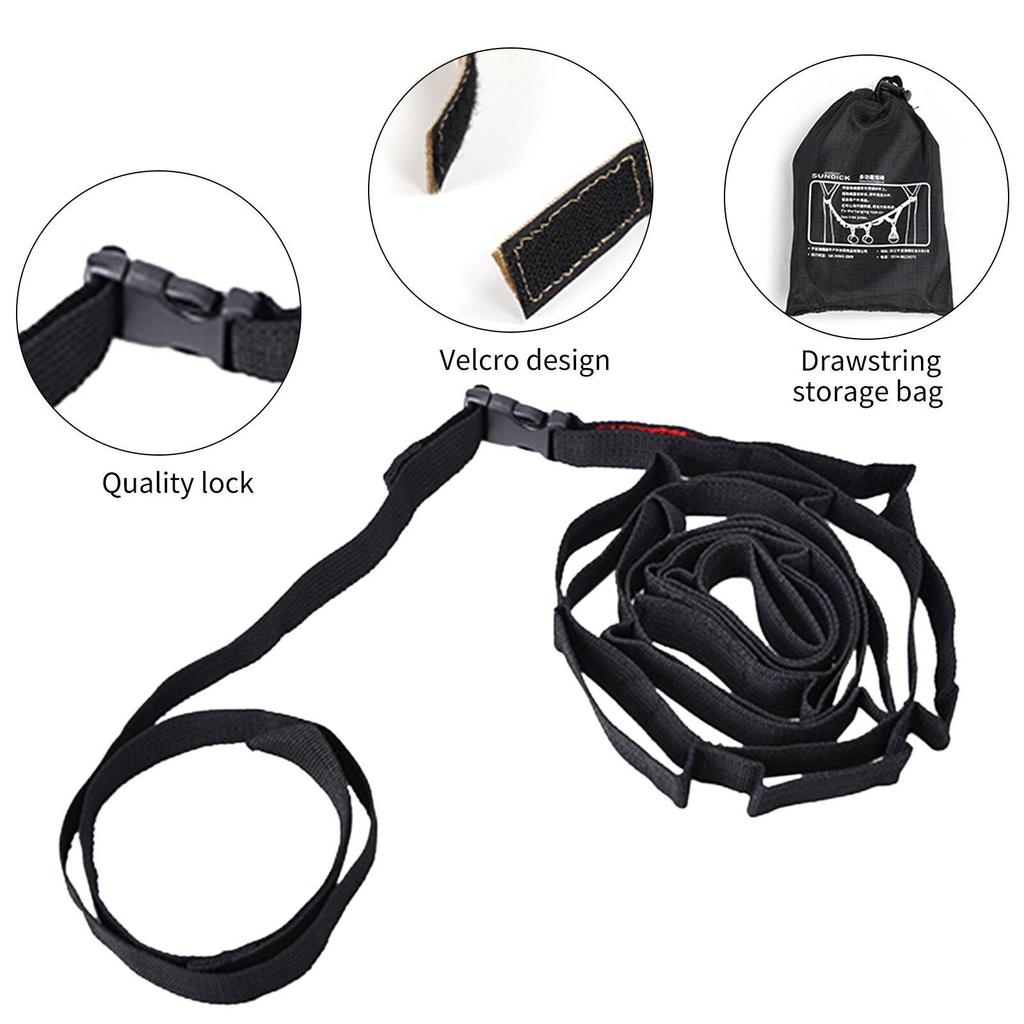 Outdoor Hanging Rope Portable Lanyard Canopy Hanger Camping Campsite Storage Strap Backpacking Hiking Tent Accessories