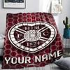 1 Stück Personalisierte Namens Hartes Fußball Club Gemustert Flanell Decke Geeignet für Alle Jahreszeiten für Heimdekoration Wärme und Komfort Geschenke Feiertagsgeschenk_xia