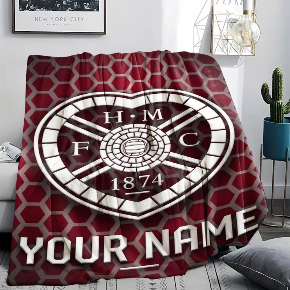 1 Stück Personalisierte Namens Hartes Fußball Club Gemustert Flanell Decke Geeignet für Alle Jahreszeiten für Heimdekoration Wärme und Komfort Geschenke Feiertagsgeschenk_xia