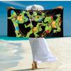 1pc Teenage Mutant Ninja Turtles Beach Towel, Comfortable and Thick, and Swimming/Bath/Picnic/Camping Towel, Suitable for Seaside Beaches