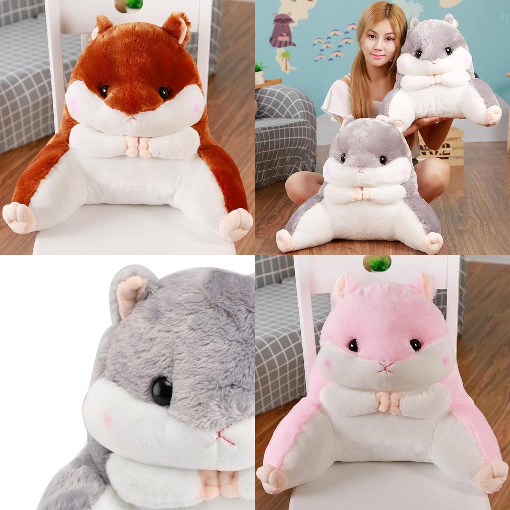 Cozy Hamster Lounger Back Pillow Plush Pp Cotton For Better Lumbar Support