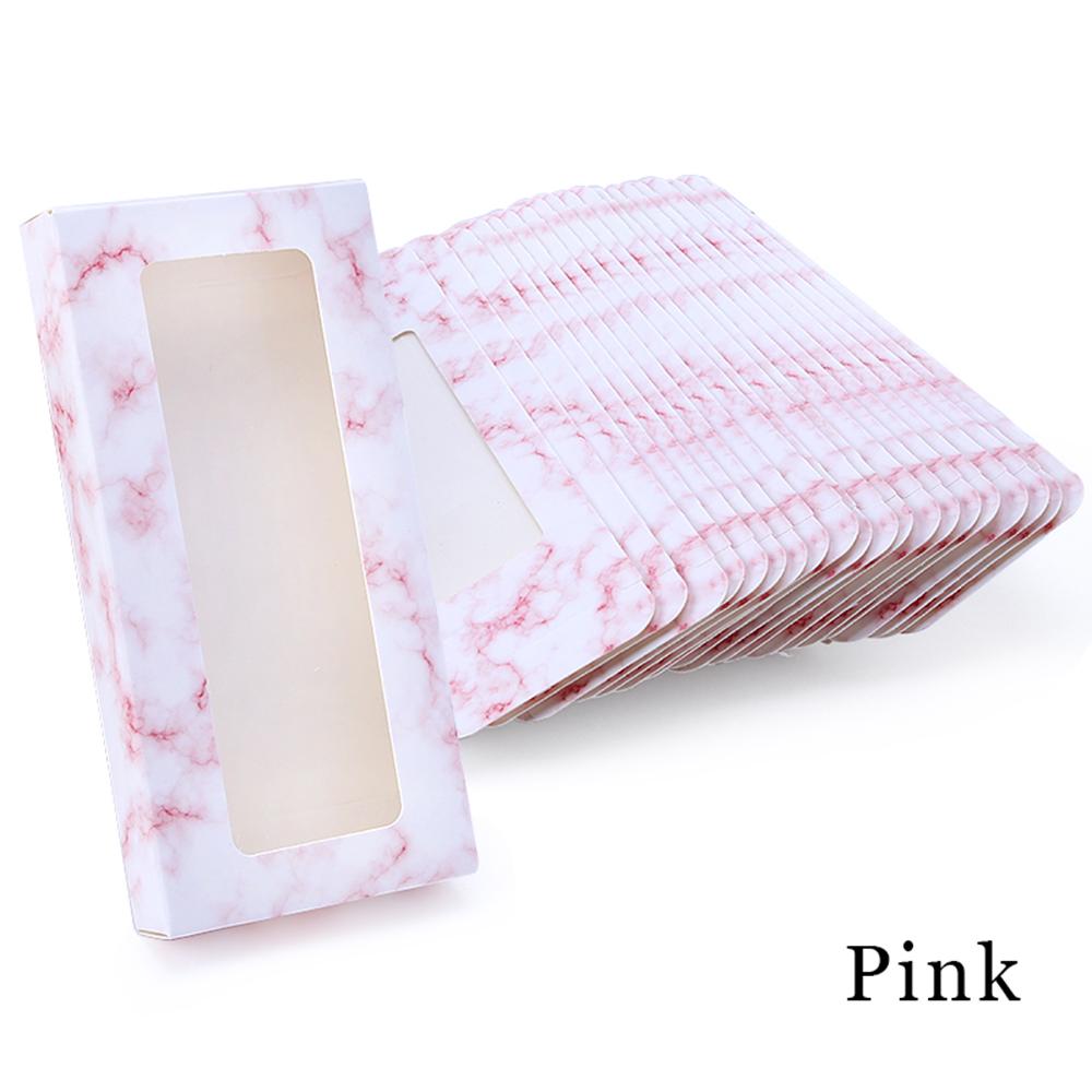 

Laser Silver Marble Empty Eyelash Case Set Eyelashes Box False Eyelashes Package Eyelashes Storage розовый