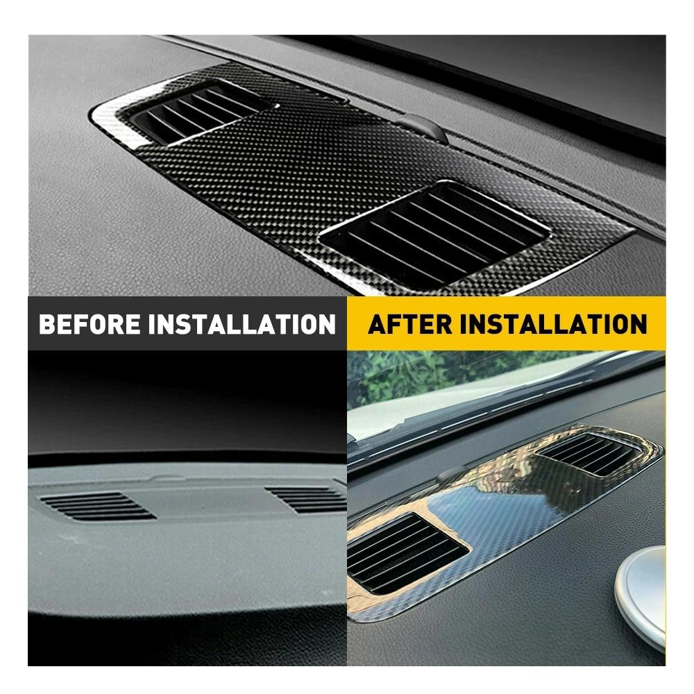 1Pcs Carbon Fiber Dashboard Air Vent Outlet Cover Trim For BMW 3 Series E90 2005 2006 2007 2008 2009 2010 2011 2012