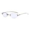 Rimless Small Oval Sunglasses Men Fashion Mirror Blue Decor Shades Women 2026 New Trendy Vintage Brand Design Casual Sun Glasses