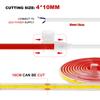 Striscia LED COB AC 220V 240 LED/M IP65 Impermeabile 3000K 4000K 6000K Corda Flessibile Luce LED 10CM Tagliabile Autoadesiva Nastro a Diodi