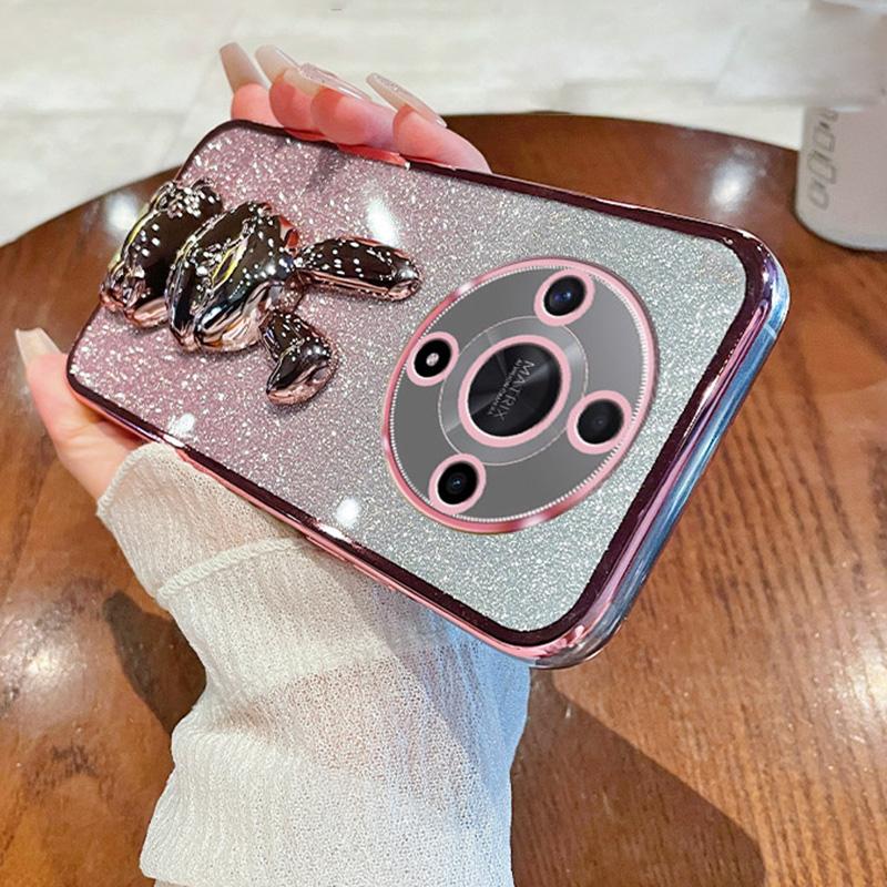 For Honor Magic6 Lite 5G/X9b 5G Case Cute Rabbit Shockproof Kickstand Phone Case