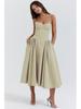 Summer New French Retro Long Dress - Court Style Spaghetti Strap Dopamine Outfit for Women