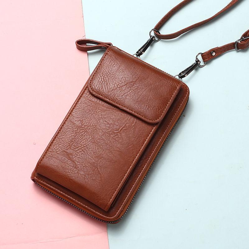 Summer 2024 Women's Multi-functional Crossbody Phone Bag with Zipper & Snap Button