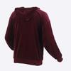 New Balance Velour Long Hoodie Burgundy