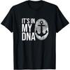 Anchor My DNA Captain Fingerprint Boat Sailor Anchor T-Shirt