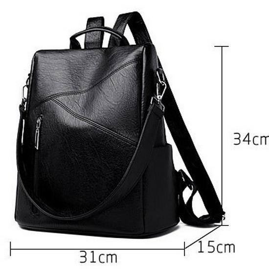 Large Capacity Women's Retro Fashion Backpack - Versatile European & American Style for Commuting