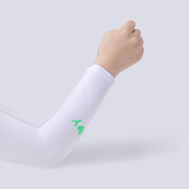 Armstulpen aus Eisseide für Sommerradfahren: Sonnenschutz & Kühlung, Einfarbig