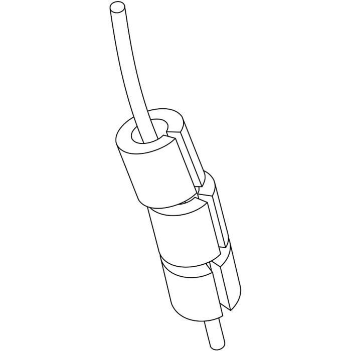 Solid Colored Nabbi Beads, Which Can Be Opened and Closed, and Can Be Attached Around Wires, Etc.. Ref 751350