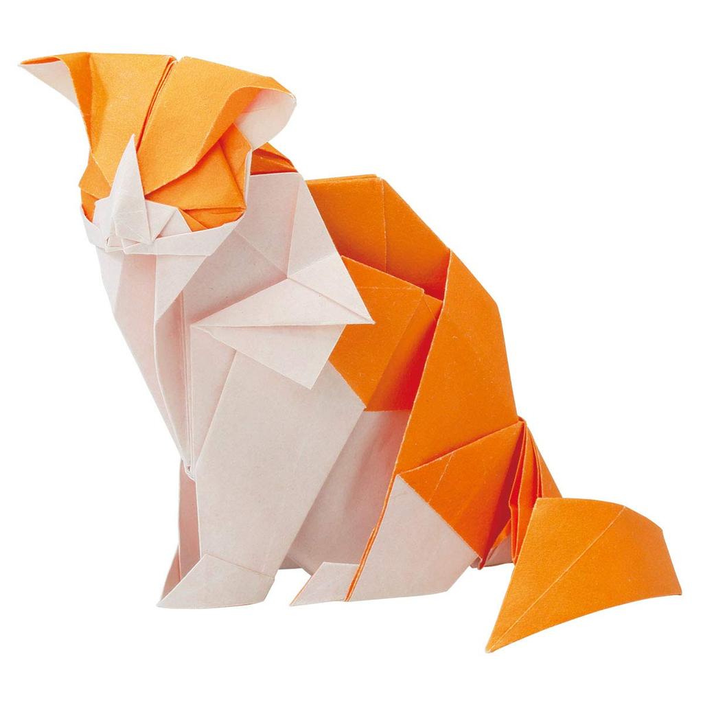 Toyo Origami Extremely Difficult Origami 30cm Square Cat 006065 - - - -