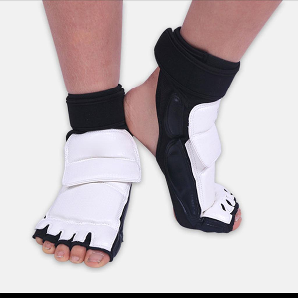 Taekwondo chránič nártu Dvojité upevnění Elastická tkanina Obklopující design Pohodlné taekwondo vybavení na nohy pro děti Chránič nártu S