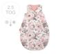 Insulated Baby Sleeping Bag for All Seasons, 75 Cm - Sepia Roses