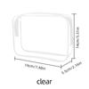 12-Piece Clear PVC Zipper Pouches Fashion Portable Makeup Storage Bags for Women Travel Organizing Toiletries Large
