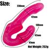Strapless Strapon Dildo No Vibrator Female Double G Spot Adult Sex Toys For Women Couple Silicone Anal Prostate Massager