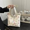 New Cherry Printed Shoulder Bag High Value Bao Ma Go Out Handheld Sundries Office Workers Shopping Bento Bag
