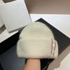 Rhinestones Unisex Hats Outdoor Fuzzy Winter Hat Handmade Protable Hat Suitable for Various Head Size