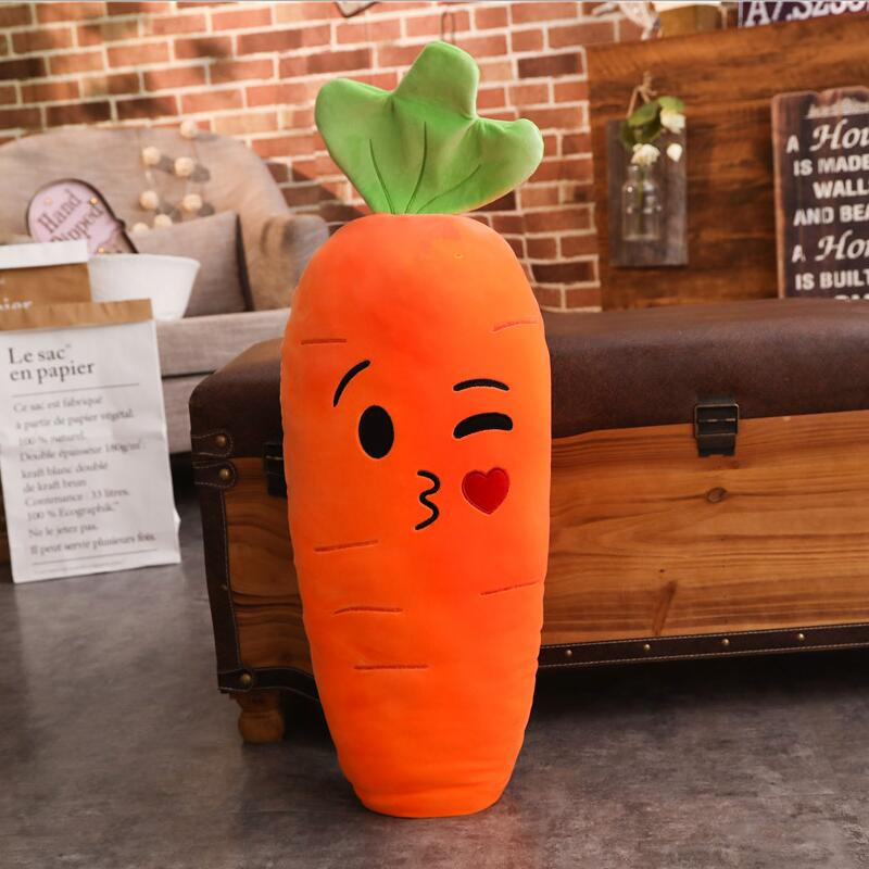 45/70/90cm Cretive Simulation Plant Plush Toy Stuffed Carrot Stuffed With Down Cotton Super Soft Pillow Lovely Gift For Girl