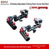 Universal Adjustable Double Rod Holder with Bait Tray - Fishing Chair Stand