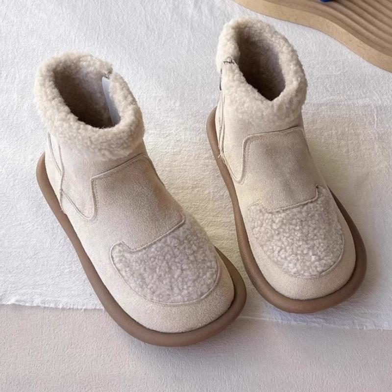 Móda 2024 Zimní Sněhule Kotník Kulatý zip Dámské Boty Překlápěcí Nízký podpatek Teplé Ploché Spodní Boty Dámské Boty