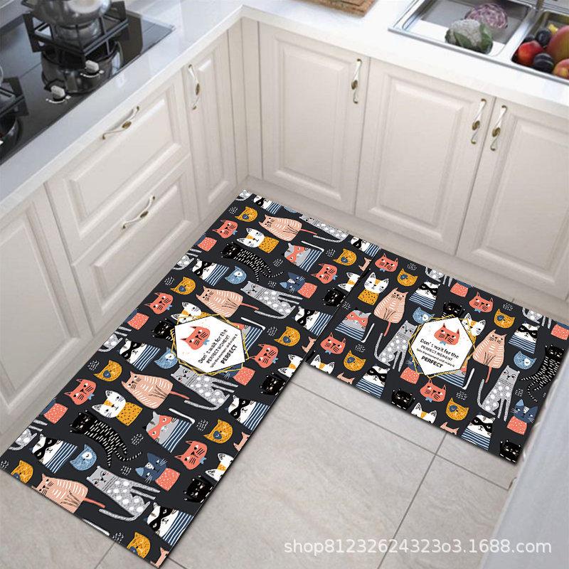 Non-Slip, Waterproof Kitchen Mats: Dirt-Resistant, Washable Floor & Door Mats, Oil-Proof, Absorbent Carpet