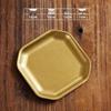 ZISIZ Retro Stainless Steel Square Snack Dish
