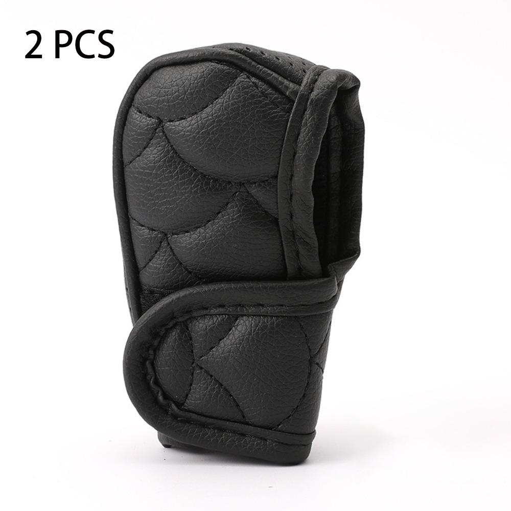 

2 Pcs Housing Gear Shift Collar Anti Slip Dust Protection Sleeve Universal Shift Knob Cover Car чёрный