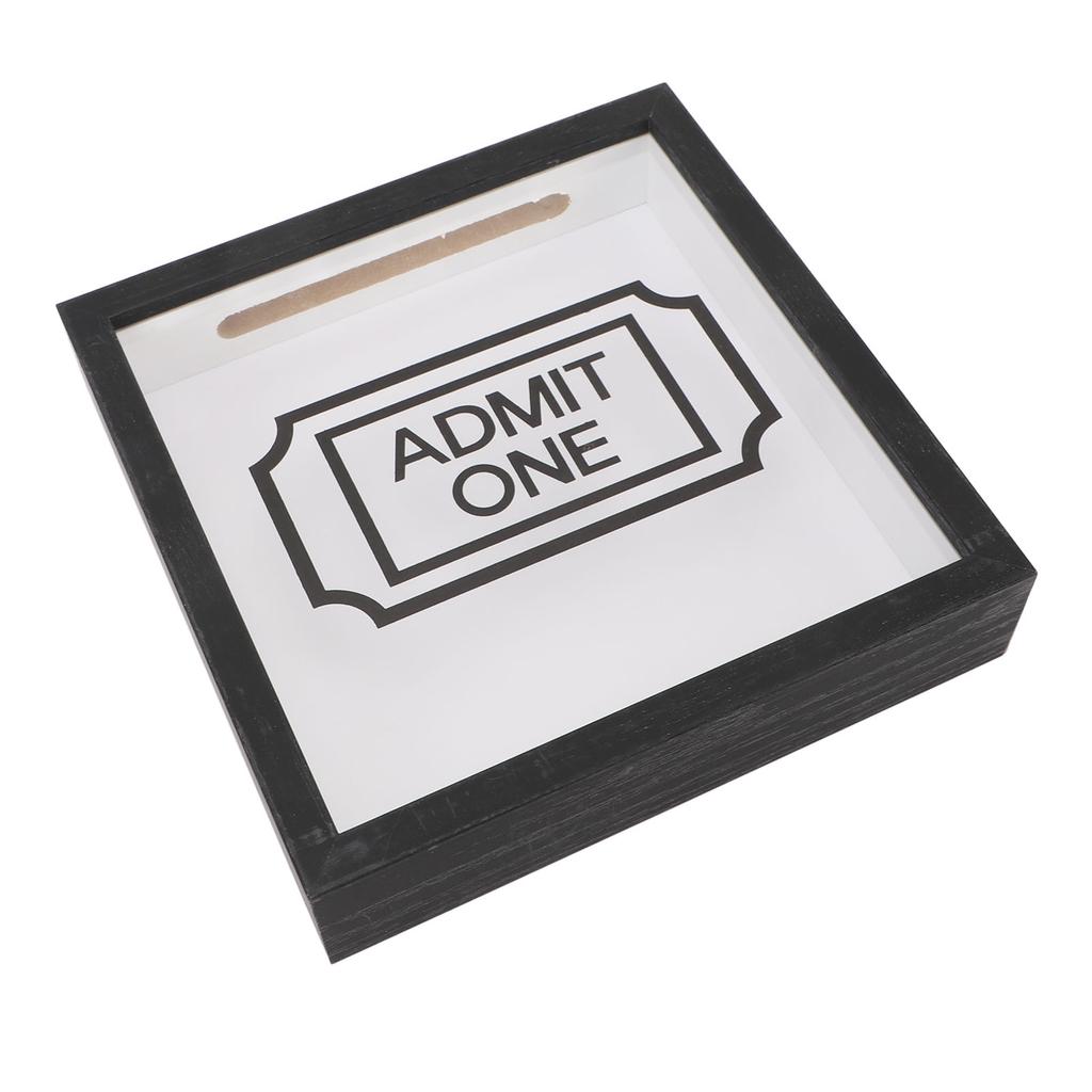 Boîte Archive Aventure 29 X 29cm Cadre Noir Boîte Ombre Voyage Porte-Billets Boîte Cadre Mémoire Voyage