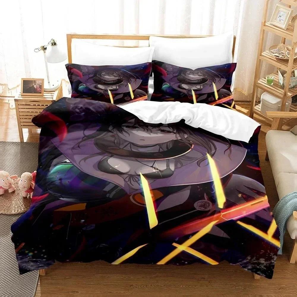 3D Printed Anime Kawaii Girls' Frontline Bedding Set Single Twin Full Queen King Size Bed Set Adult Kid Bedroom Duvet Cover Sets