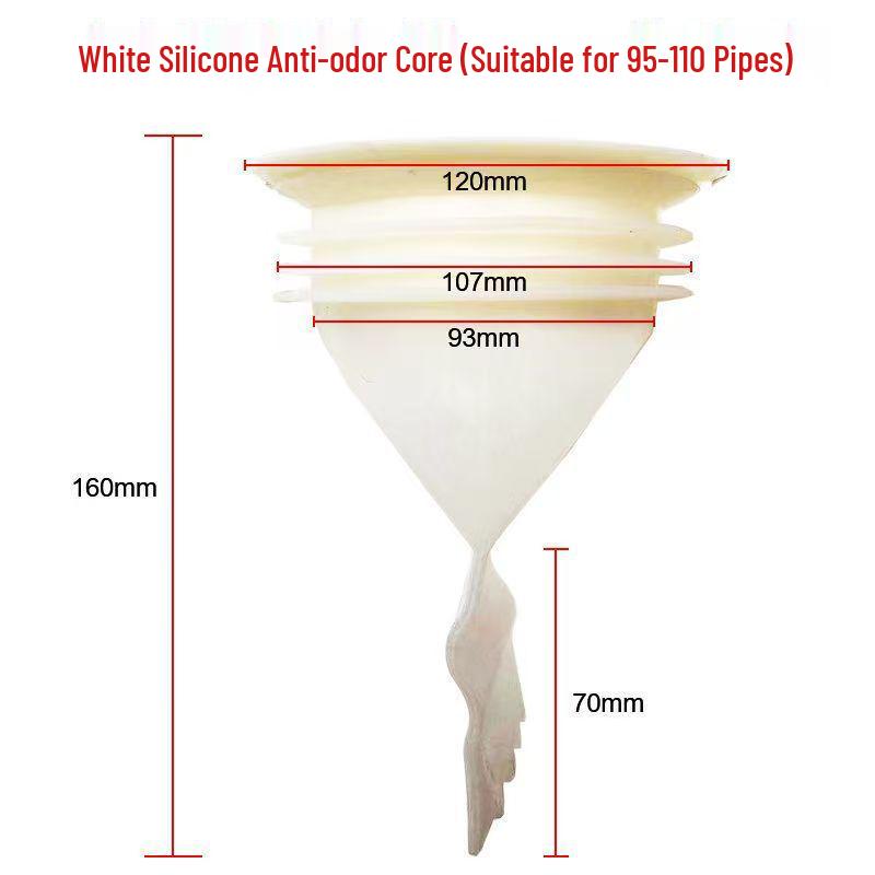 

110 Drain Pipe Built-in Dry Silicone Toilet Deodorizer Core