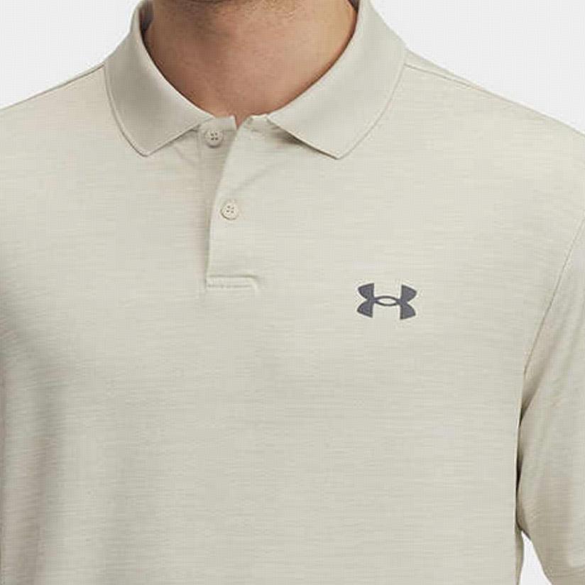 Under Armour Performance 3.0 Breathable Solid Short Sleeve Polo Shirt Men tops Khaki 1377374-289